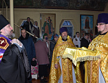 Преосвященнейший епископ Симон с архипастырским визитом посетил приход великомученика Пантелеимона Целителя поселка Глубокий
