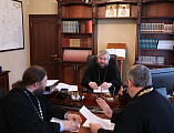 Преосвященнейший епископ Симон провел рабочее совещание с руководителями социального и молодежного епархиальных отделов
