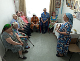 В доме престарелых поселка Садовый прошло очередное занятие по Закону Божьему
