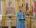 В престольный праздник и 190-летие храма Преосвященнейший епископ Симон совершил Литургию в Успенском храме ст. Калитвенской