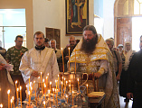 В связи с 100-летним юбилеем образования пограничной охраны в Покровском кафедральном соборе совершили молебен с участием военнослужащих
