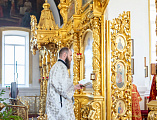 Преосвященнейший Симон совершил Божественную литургию и хиротонию во пресвитеры в храме великомученика Георгия Победоносца хутора Лихой