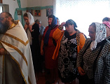В молельном доме х. Курно-Липовка настоятель храма святителя Тихона Задонского протоиерей Игорь Колистратов совершил водосвятный молебен с акафистом святому благоверному князю Александру Невскому