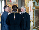 В Шахтинском епархиальном управлении состоялась встреча Губернатора Ростовской области Юрия Борисовича Слюсаря и епископа Шахтинского и Миллеровского Симона