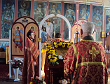 В храме священномученика Захарии (Лобова) архиепископа Воронежского и Задонского престольный праздник в г. Новошахтинске                   