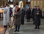Накануне Вселенской родительской субботы Преосвященнейший епископ Симон совершил вечернее богослужение с парастасом в Покровском кафедральном соборе г. Шахты