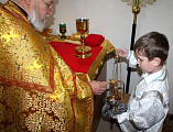 «Детской Божественной литургией» отметили 6-летие освящения храма Пантелеимона Целителя в г. Гуково