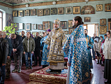 В праздник Благовещения Пресвятой Богородицы Преосвященнейший епископ Симон совершил Литургию в храме Вознесения Господня города Шахты