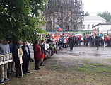 Иерей Антоний Можаев принял участие в торжественном митинге, посвященном Дню Победы, который состоялся в станице Митякинской