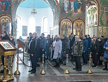 В Неделю Торжества Православия Преосвященнейший епископ Симон совершил Литургию в Покровском кафедральном соборе города Шахты
