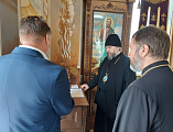Преосвященнейший епископ Симон провел выездное совещание по строительству и благоустройству храма святых мучениц Веры, Надежды, Любови и матери их Софии ст. Багаевской