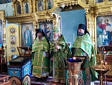 Соборным богослужением в шахтинском храме Вознесения Господня отметили праздник в честь преподобного Сергия Радонежского