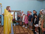 В храме хутора Ажинов совершили молебен перед началом учебного года