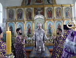 В Неделю преподобной Марии Египетской Преосвященнейший епископ Симон совершил Божественную литургию в храме святителя Николая хутора Богданов