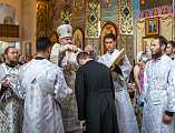 В праздник Преображения Господа Бога и Спаса нашего Иисуса Христа Преосвященнейший епископ Симон совершил Божественную литургию и диаконскую хиротонию
