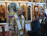 Преосвященнейший епископ Симон с архипастырским визитом посетил Чернышевское благочиние