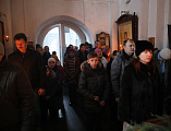 Попразднство Богоявления соборным служением молитвенно отметили в храме святой Параскевы Пятницкого Архиерейского подворья ст. Манычской