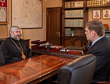Преосвященнейший епископ Симон и глава Администрации Багаевского района А.Н. Черных обсудили взаимодействие Шахтинской епархии и района