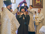 В праздник Преображения Господа Бога и Спаса нашего Иисуса Христа Преосвященнейший епископ Симон совершил Божественную литургию и диаконскую хиротонию