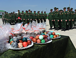 Иерей Сергий Липень поздравил военнослужащих 163 танкового полка с праздником Светлого Христова Воскресения