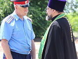 Протоиерей Василий Хадыкин провел рабочую встречу с Войсковым атаманом ВКО «Всевеликое войско Донское» казачьим полковником В.А. Бобыльченко
