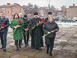 В 81-я годовщина освобождения города Шахты от немецких оккупантов. Возложение цветов к мемориальному комплексу «Жертвам фашизма» в пос. Красина