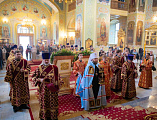 Преосвященнейший епископ Симон с архиереями Саратовской митрополии принял участие в торжествах по случаю празднования Собора Саратовских святых