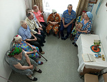 В доме престарелых поселка Садовый прошло очередное занятие по Закону Божьему
