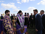 Преосвященнейший епископ Симон вместе с фермерами Верхнего Дона помолился о благополучии урожая в полях