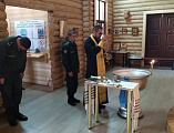 Иерей Евгений Поцелуев совершил таинство Крещения над военнослужащим 68 гвардейского танкового полка