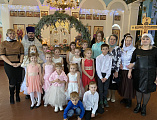 В светлый праздник Рождества Христова в детской воскресной школе Никольского храма г. Новошахтинска прошло праздничное мероприятие