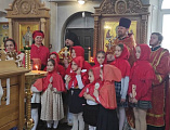 Пасхальные поздравления детей из воскресной школы «Светочъ» прихожанам Донского храма