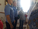 Пограничники управления ФСБ России посетили богослужение в храме святой блаженной Матроны Московской г. Донецка ко дню 100-летия со дня образования Пограничных войск
