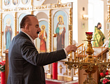 Преосвященнейший епископ Симон совершил Божественную литургию в храме апостола и евангелиста Иоанна Богослова при Институте сферы обслуживания и предпринимательства (филиал) ДГТУ в г. Шахты