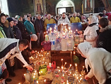 В Свято-Андреевском храме г. Миллерово молитвенно отметили Крещение Господне