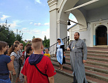 В Донском храме г. Новошахтинска встретили детей из Северодонецка