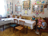 В воскресной школе «Радость» прошло занятие, посвященное Закону Божиему