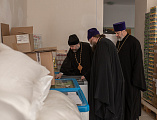 Епископ Симон посетил беженцев из Донбасса, размещенных в детском епархиальном приюте в станице Манычской