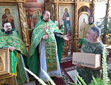 Поздравления с 19-летием диаконской хиротонии принял настоятель Донского храма г. Новошахтинска протоиерей Роман Амплеев
