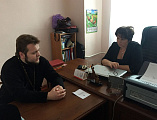 Благочинный приходов Кашарского округа иерей Георгий Грошев встретился с главным редактором  районной газеты «Слава Труду» сл. Кашары