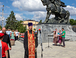 Благочинный Верхнедонского округа принял участие в траурном митинге, посвященном 105-ой годовщине вешенского восстания