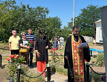 Торжественное открытие мемориальных досок в средней школе поселка Отрадный