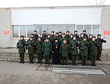 В праздничные дни января в воинской части г. Каменск-Шахтинский прошли тематические беседы и состоялись богослужения