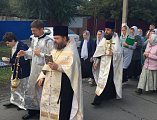 Соборное богослужение в храме п. Каменоломни и крестный ход прошли в день воспоминания чуда, совершенного Архангелом Михаилом в Хонех