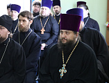 Лекция по темам «Законодательство РФ о свободе совести и о деятельности религиозных объединений», «Устав РПЦ и типовой приходской устав» продолжила курсы повышения квалификации духовенства