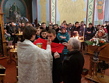В крещенском крестном ходу на часовню-купель ст. Бессергеневской приняли участие кадеты Шахтинского генерала Я.П. Бакланова казачьего кадетского корпуса