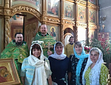 Поздравления с 19-летием диаконской хиротонии принял настоятель Донского храма г. Новошахтинска протоиерей Роман Амплеев
