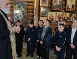 Экскурсионное посещение школьниками храма преподобного Серафима Саровского хутора Красновки