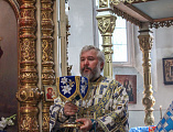 В праздник Успения Пресвятой Богородицы епископ Симон совершил Божественную литургию и иерейскую хиротонию в храме Донецкого Успенского архиерейского подворья ст. Гундоровской
