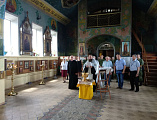 В храме апостола Андрея Первозванного города Миллерово отслужен молебен в честь основания пограничных войск России